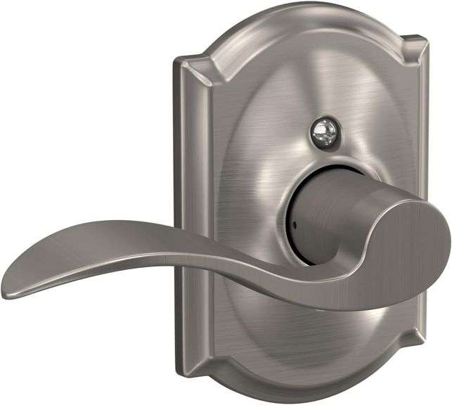 Schlage F170 ACC 619 CAM LH Left Handed Accent Door Lever with Camelot Trim, One Sided Non-Turning D