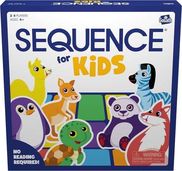 Jax SEQUENCE for Kids -- The 'No Reading Required' Strategy Game by Jax and Goliath, Multi Color, 11