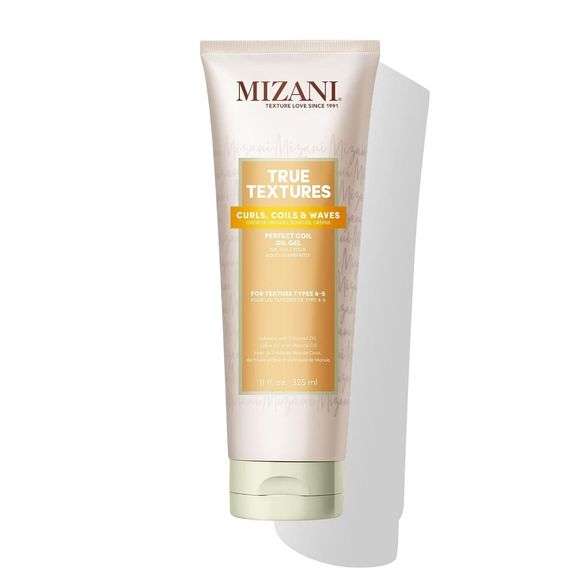 Mizani True Textures Perfect Coil Oil Gel - Curly Hair Gel for Wash and Go Styles, with Olive & Coco
