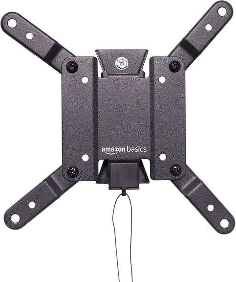 Amazon Basics Tilt TV Wall Mount fits 12-40 inch TVs and VESA 200x200, Black