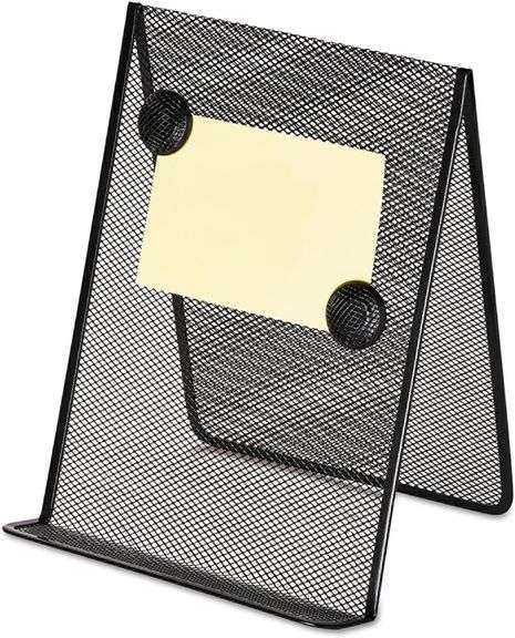 Metal Mesh Document Holder Free Standing, 35 Sheet Capacity, Metal, Black