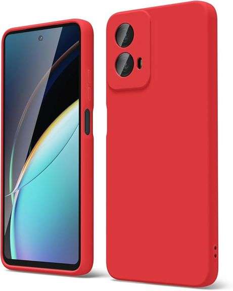 oakxco for Motorola Moto G 5G 2024 Phone Case Liquid Silicone, Cute Thin Slim Grip Soft Rubber Gel f