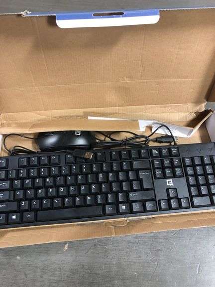 QR QR-70 Wired Keyboard and Optical Mouse Bundle