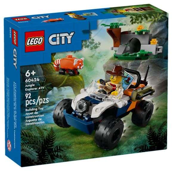 LEGO City Exploration Jungle Explorer ATV Red Panda Mission (60424) 92pcs