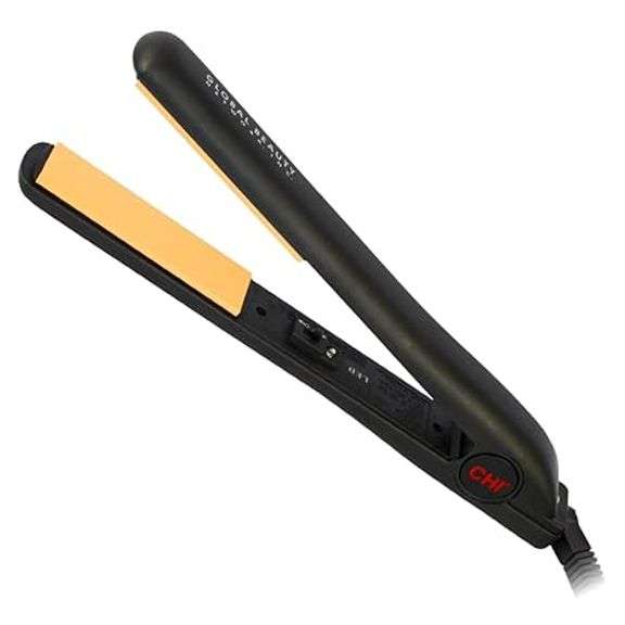 CHI Original Ceramic Flat Iron, Hair Straightener 1" Styling Tool, Black