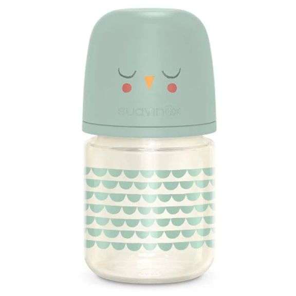 Suavinex Glass Bottle 120 Ml. Physiological Sx Pro Silicone Teat. Slow Flow Bottle