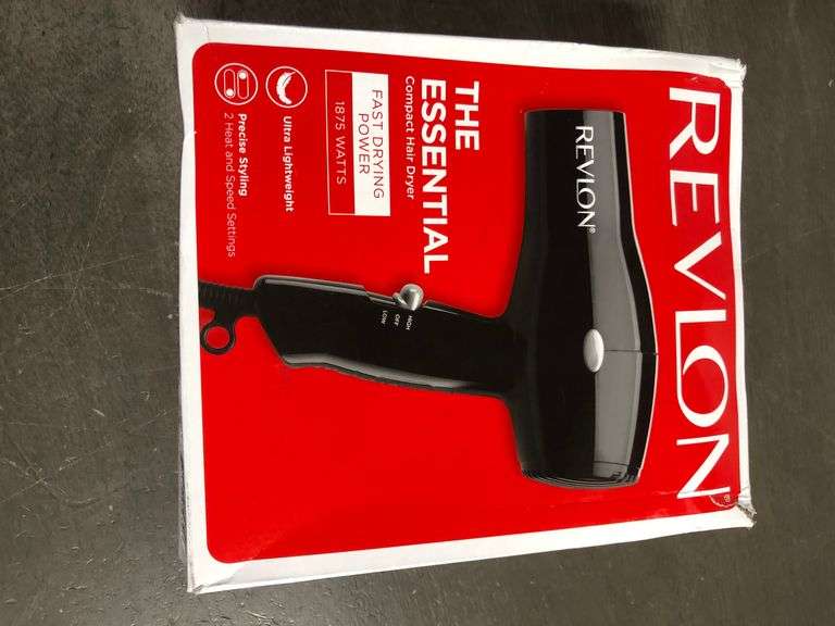 REVLON Travel Hair Dryer | Salon-Style Blowouts, Lightweight Design, 1875 Watts for Fast Drying with