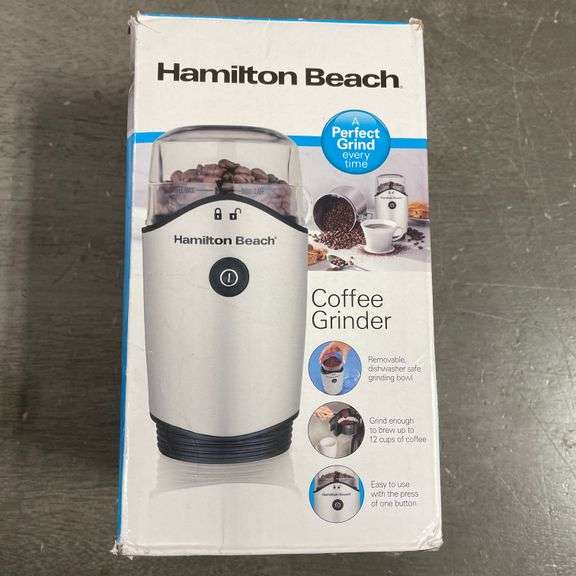 Hamilton Beach 4.5oz Electric Coffee Grinder For Beans, Spices & More, Stainless Steel Blades, Silve