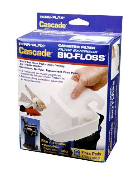 Penn Plax Cascade 1200/1500 GPH Floss Pads, 6-Pack