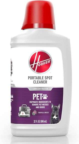 Hoover Pet Portable Spot Cleaner Solution, 32 oz., Tropical Breeze Scent