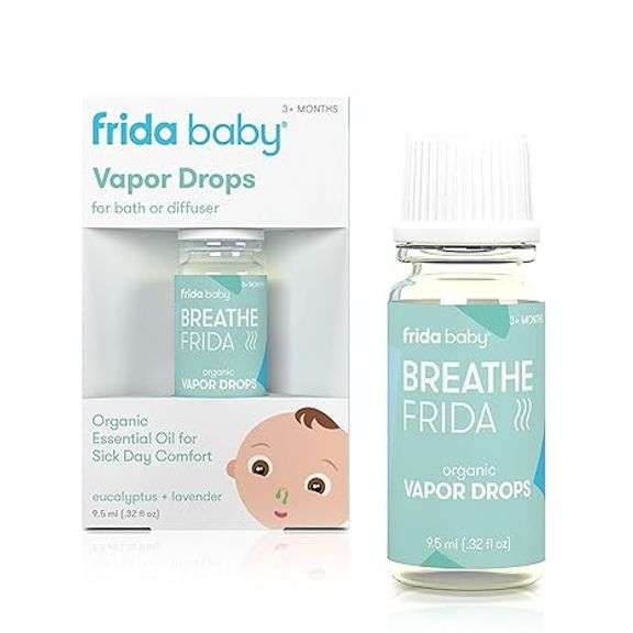 Frida Baby Breathefrida Vapor Bath Drops, Easter Basket Stuffer for Kids 9.5 ml / .32 fl oz