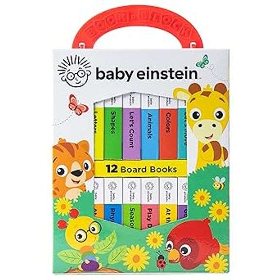 Baby Einstein - My First Library Board Book Block 12-Book Set