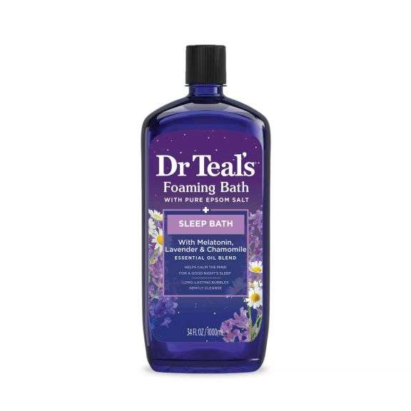Set of 2 Dr Teal's Sleep Foaming Bath with Melatonin & Essential Oils - 34 fl oz