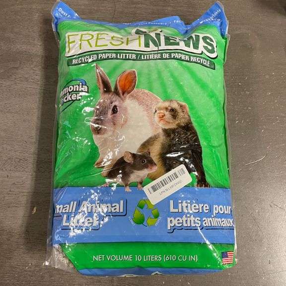 Fresh News Recycled Paper Small Animal Litter Bedding, 10 Liters