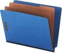 Universal UNV10318 2 Dividers 6 Fasteners Letter Cobalt Blue (10/Box)