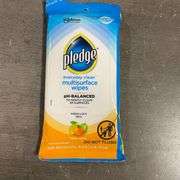Pledge Multisurface Cleaning Wipes, pH Balanced, Fresh Citrus, 25 Count