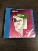 Avery Durable View 3 Ring Binder, 1-1/2 Inch Slant Rings, 1 Pool Blue Binder