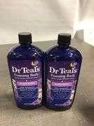 Set of 2 Dr Teal's Sleep Foaming Bath with Melatonin & Essential Oils - 34 fl oz