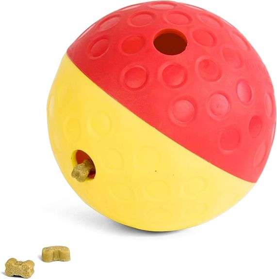 Outward Hound by Nina Ottosson Treat Tumble Interactive Puzzle Ball Dog Toy, Level 1 Beginner, Pink,
