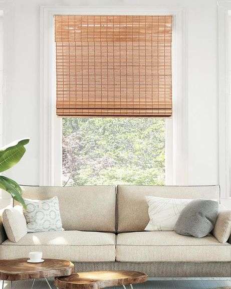 CHICOLOGY Bamboo Roman Shades - Customer Favorite Light Filtering Blinds for Windows