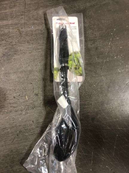 KitchenAid KO004OHOBA Gourmet Nylon Slotted Spoon, One Size, Black