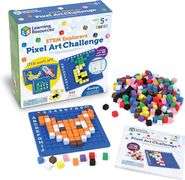 Learning Resources STEM Explorers Pixel Art Challenge - Math Puzzles