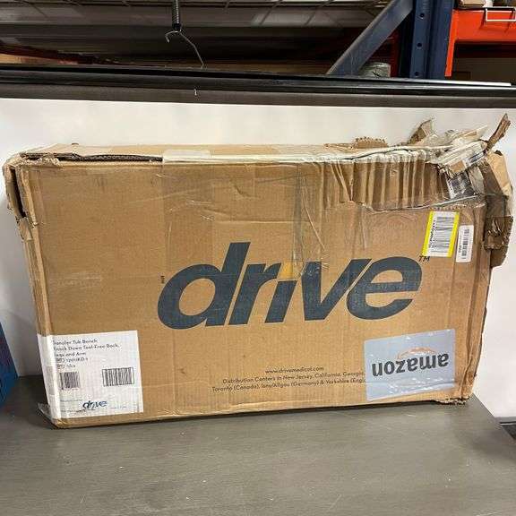 Drive Medical 12011KD-1 Tub Transfer Bench For Bathtub, Height Adjustable Shower Bench