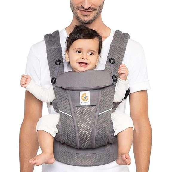 Ergobaby All Carry Positions Breathable Mesh Baby Carrier with Enhanced Lumbar Support