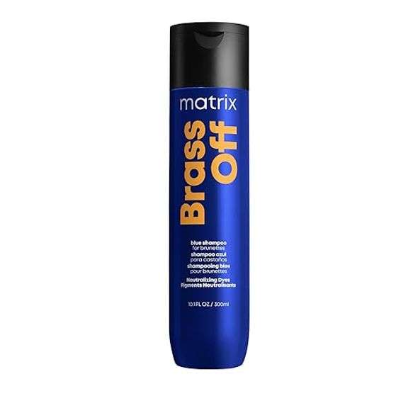 Matrix Brass Off Toning Blue Shampoo - Refreshes and Neutralizes Brassy Tones