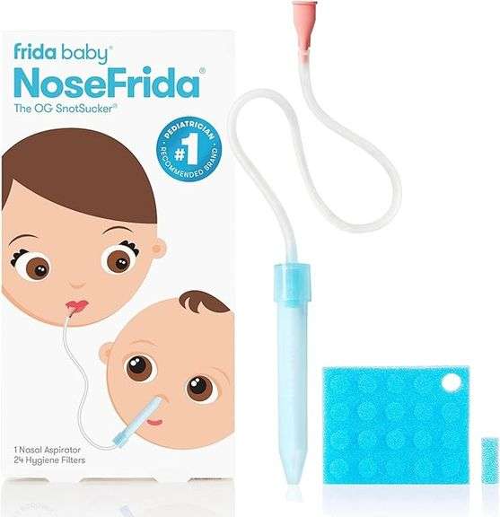 Frida Baby NoseFrida SnotSucker for Baby, Nasal Aspirator for Baby, Nose Sucker