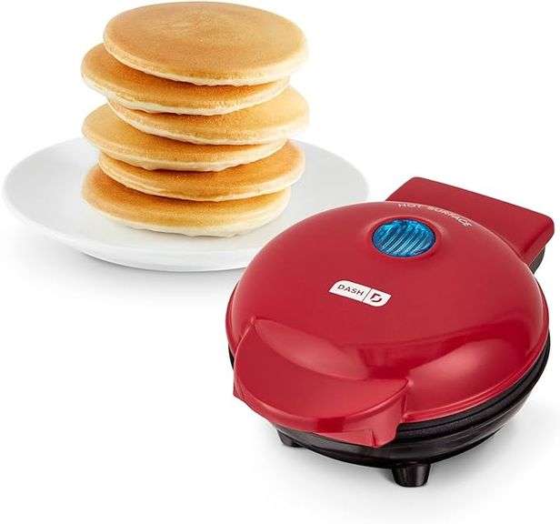 DASH Mini Maker Electric Round Griddle for Individual Pancakes, Cookies, Eggs & other on the go Brea