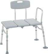 Drive Medical 12011KD-1 Tub Transfer Bench For Bathtub, Height Adjustable Shower Bench