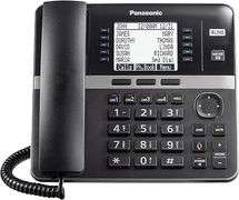 Panasonic Office Phone System, Corded Base Station with 4-Lines Expandable with Up to 10 Compatible 