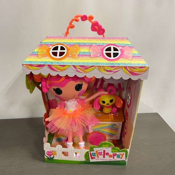 Lalaloopsy Doll - Sweetie Candy Ribbon with Pet Puppy, 13" Taffy Candy-Inspired Doll