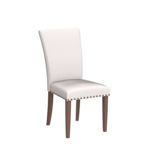 COLAMY Upholstered Parsons Dining Chairs Set of 2, Fabric Dining Room Kitchen