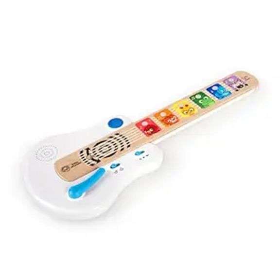 Baby Einstein Strum Along Songs Magic Touch Wooden Toy Guitar with Whammy Bar