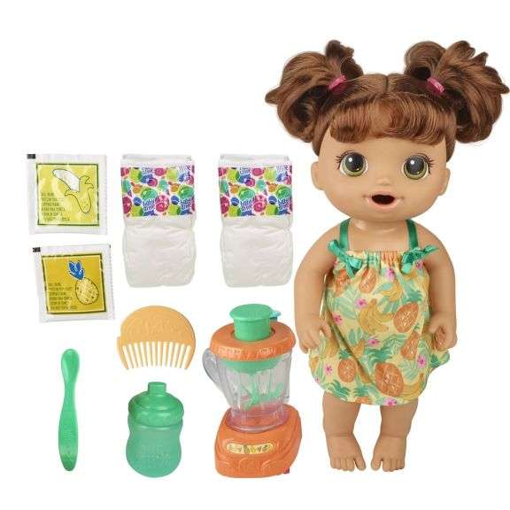 Baby Alive Magical Mixer Baby Doll Tropical Treat with Blender Accessories