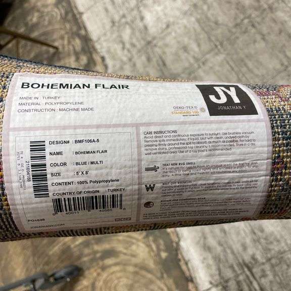 JONATHAN Y BMF106A-5 Bohemian Flair Boho Vintage Medallion Indoor Area Rug Floral Easy Cleaning