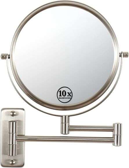 Erlingeryi Wall Mounted Makeup Mirror 10x Magnifying Mirror Double Sided Vanity Makeup Mirror