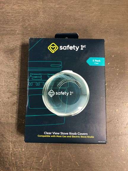 Safety 1st Child Proof Stove Knob Covers, Clear View Stove Knob Safety Covers (Set of 5)