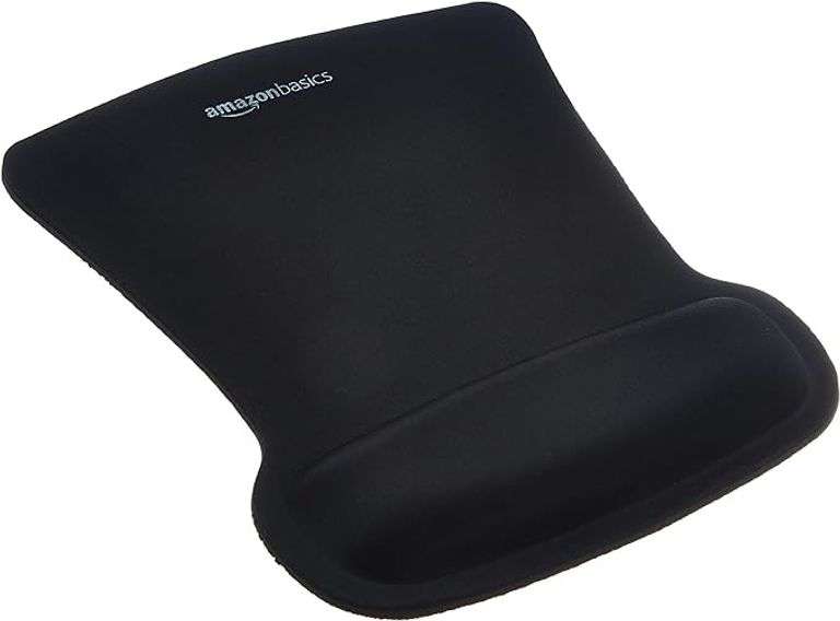 Amazon Basics Irregular Ergonomic Gel Computer Mouse Pad with Wrist Rest