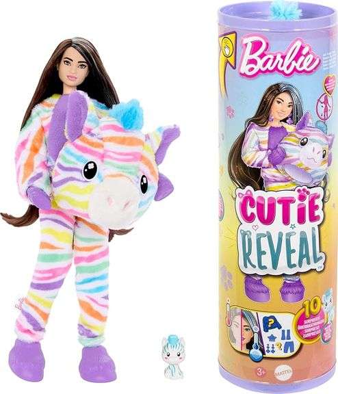 Barbie Cutie Reveal Doll & Accessories, Color Dream Series