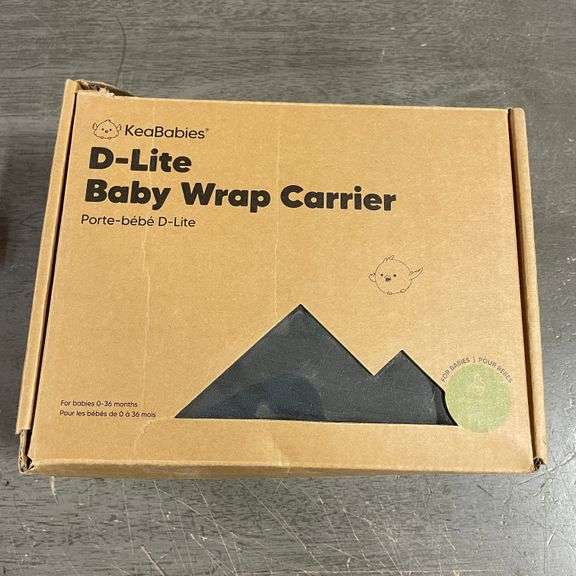 KeaBabies D-Lite Baby Wrap Carrier, Adjustable Baby Carrier, Baby Sling