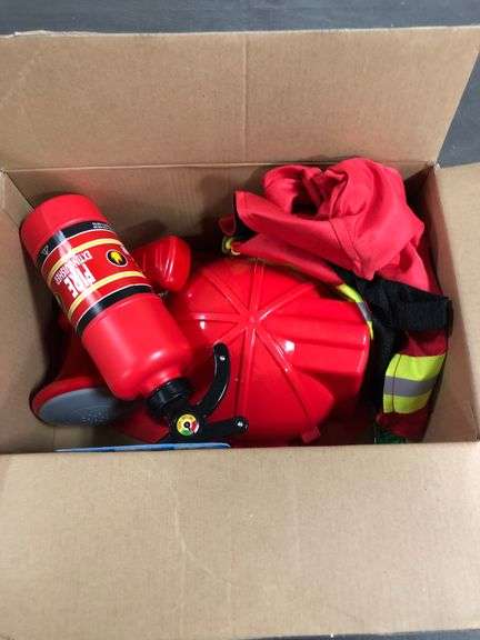 Melissa & Doug Fire Chief Role Play Costume Dress-Up Set Pretend Fire Fighter Outfit With Realistic 