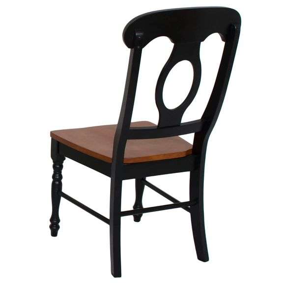 Pack of 2 Napoleon Dining Chair – Antique Black & Cherry (38″)