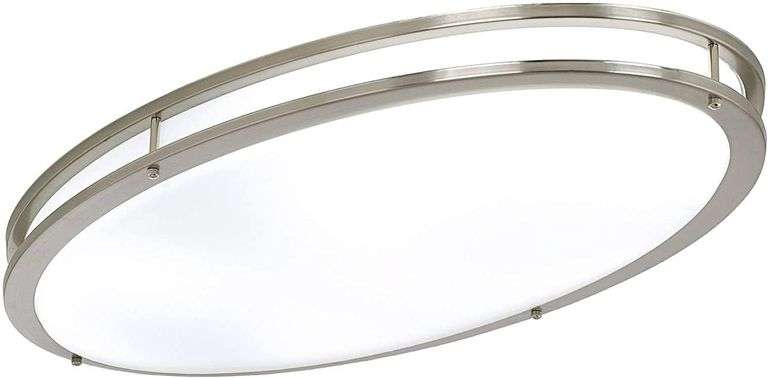 32 Inch Oval LED Ceiling Light, 35W, 3000LM, 3000K/4000K/5000K Adjustable