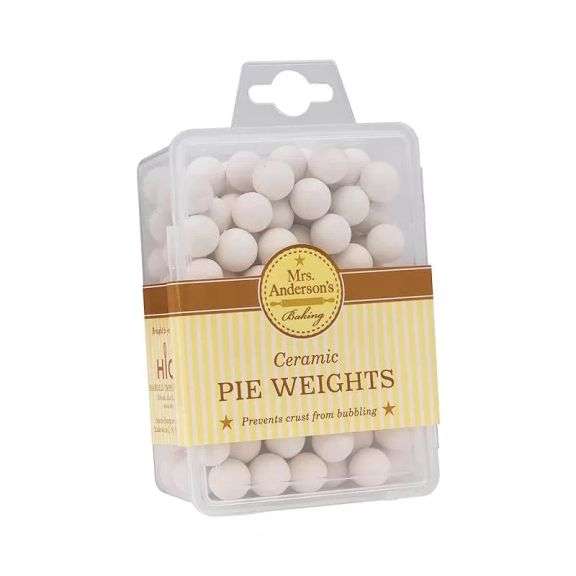 Harold Imports Mrs. Anderson's Reusable Ceramic Pie Weights Perfect Crusts No Bubbling