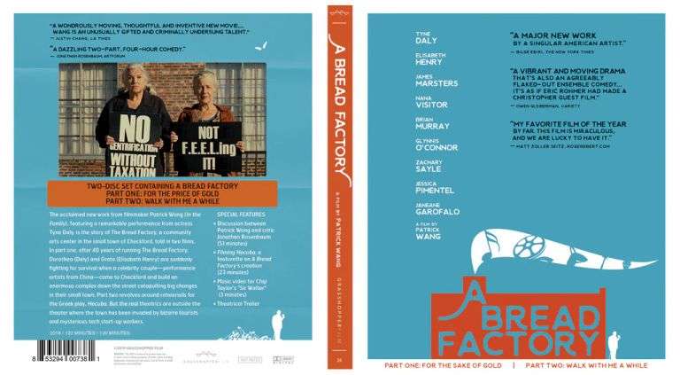 Bread Factory (DVD, 2018)