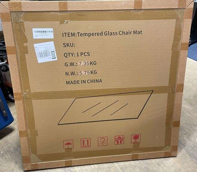 Exclusive Beveled Edge Glass Chair Mat for a Smooth Glide and Easy Roll On/Off by Clearly Innovative
