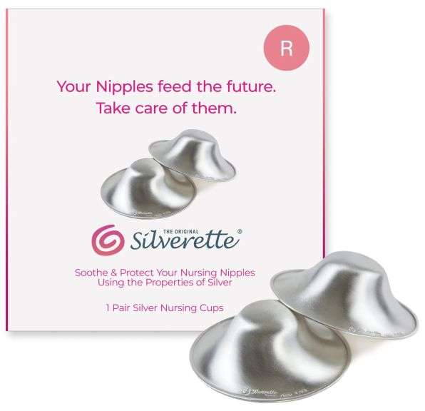The Original Silver Nursing Cups, Nipple Covers for Breastfeeding Essential